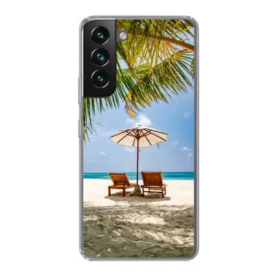 Produktbild von MuchoWow® Handyhülle Schutzhülle Hülle für Samsung Galaxy S22 Plus Strand - Strandkorb - Sonnenschirm Silikon Softcase Handy Hülle - Schutzabdeckung