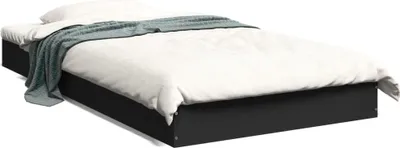 Produktbild von vidaXL Bettgestell Schwarz 100x200 cm Holzwerkstoff