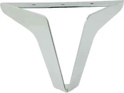 Produktbild von Loft Möbelbein Silber 13 cm Chrom, stilvolle Metallfüße mit rutschfester Unterlage, hochwertiges Design für individuelle Raumgestaltung