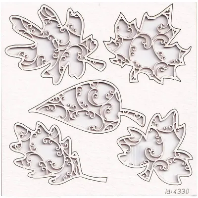 Immagine prodotto di TEKTURKA decorativa per scrapbooking - Scrapiniec foglie - Monograce