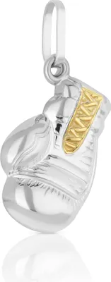 Produktbild von Kettenanhänger Boxhandschuhe 925 Silber Glanz 14,5x10mm Talisman Amulett