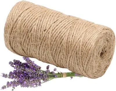 Produktbild von Famanu Juteband 100m - 2mm Dick - Starkes Bindegarn für Dekoration, Verpackung und Basteln