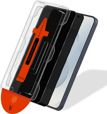 Zdjęcie produktu dla 2-Pack Samsung S25 FE Privacy Ochrona Ekranu - Hartowane Szkło | [Automatyczna Instalacja] - Bez Pęcherzyków