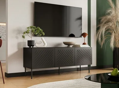Obrázek produktu pro Televizní skříňka RECARDI - matná černá