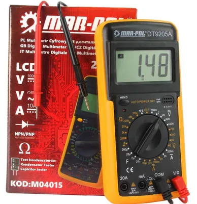 Obrázek produktu pro MAR-POL Digitální LCD multimetr M04015