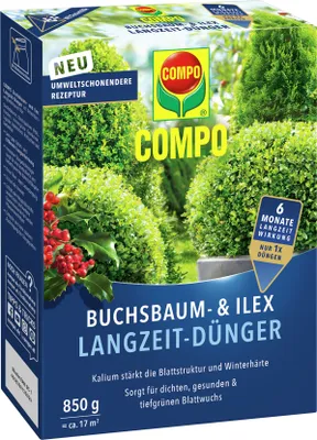 Artikelbild 1 von 'Buchsbaum- und Ilex Langzeit-Dünger (850 g)' aus der Kategorie Langzeitdünger