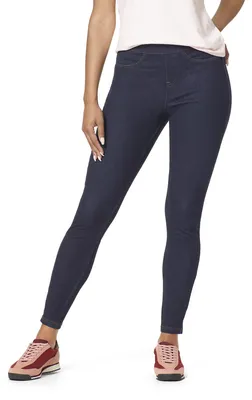 Obrázok produktu pre HUE – dámske džínsy typu leggings s vreckami, priliehavý strih, vhodné na nosenie pod iné oblečenie