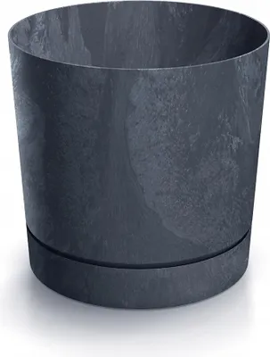 Zdjęcie produktu dla TUBO P doniczka o wyglądzie betonu 23,9 cm - Kolor: antracytowy