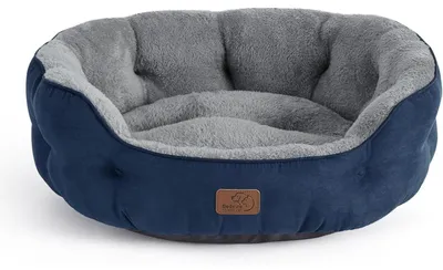 Productafbeelding van Wasbaar kattenbed, 63x53x20 cm, marineblauw, met uitneembaar kussen