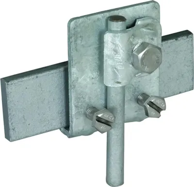 Obrázok produktu pre DEHN Falzklemme, St/tZn, rozsah upínania 0,7–10 mm, s upínacím blokom pre Rd 6–10 mm, 1 ks.