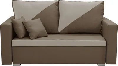 Produktbild von 2-Sitzer-Sofa mit Schlaffunktion ASTO2 - Braun/Beige