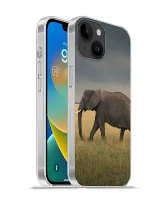 Produktbild von MuchoWow® Handyhülle Schutzhülle Hülle für Apple iPhone 14 - Softcase Elefant - Savanne - Tiere - Natur Silikon Softcase Handy Hülle - Mobiltelefonhülle
