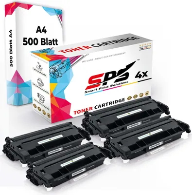 Produktbild von Druckerpapier A4 + 4x Multipack Set Kompatibel für HP LaserJet Pro MFP M 426 n (CF226A/26A) Toner Schwarz