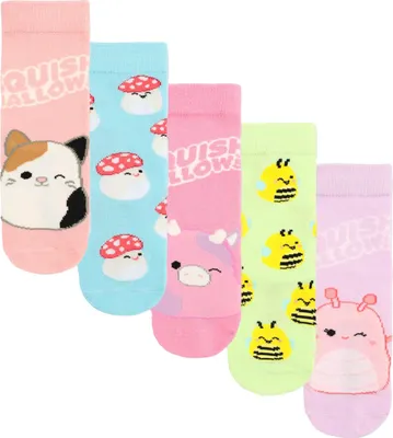 Obrázek produktu pro Squishmallows - Ponožky pro dívky (balení 5 ks) NS9521 (37 EU - 40 EU) (barevné)