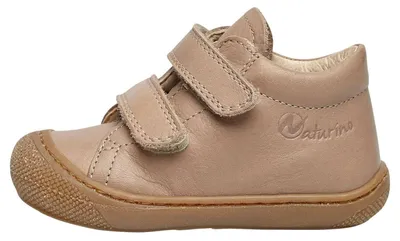 Productafbeelding van Naturino sneaker, model COCOON VL, glad leer, beige, voor kinderen