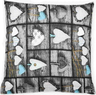 Obrázek produktu pro Povláček krepový - 40x40 cm - Šedá,Modrá