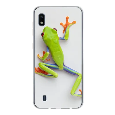 Produktbild von MuchoWow® Handyhülle Schutzhülle Hülle für Samsung Galaxy A10 Frosch - Tiere - Grün Silikon Softcase Handy Hülle - Schutzhülle