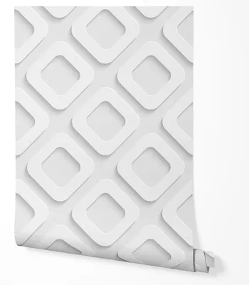 Produktbild von Selbstklebende Tapete Möbelfolie 3D Geometrisch Weiß Modern Wandtapete Wohnzimmer Schlafzimmer Flur Minimalistisch Struktur Optik Skandinavisch 5m x 0,5m