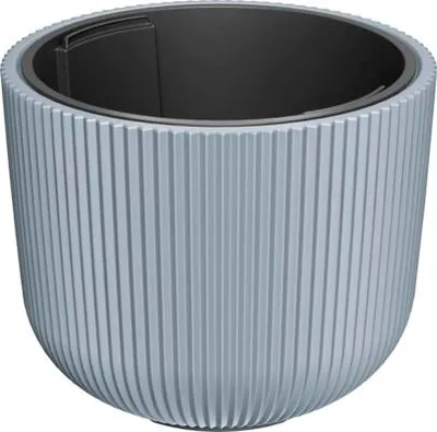 Produktbild von Pflanztopf Milly Kunststoff Ø 39,1 cm H 32,1 cm hellgrau inkl. Pflanzeinsatz