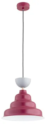 Obrázok produktu pre Závesná lampa so zlatým detailom SNEHULIČKA červená 1xE27x15W kov rozmery: 90x32,5x32,5 cm IP20 Alfa
