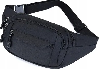 Zdjęcie produktu dla Torba nerka - Wytrzymałe tworzywo sztuczne - Stylowa i bezpieczna - Regulowany pasek - Pojemne przegrody na zamek błyskawiczny - Wodoodporna - Męska