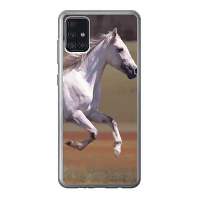 Produktbild von MuchoWow® Handyhülle Schutzhülle Hülle für Samsung Galaxy A52 5G Pferd - Licht - Gras Silikon Softcase Handy Hülle - Umschlag