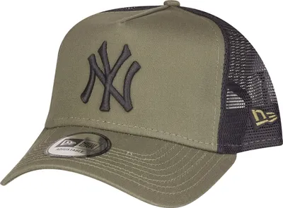 Produktbild von New Era Adjustable Trucker Cap - MLB New York Yankees oliv