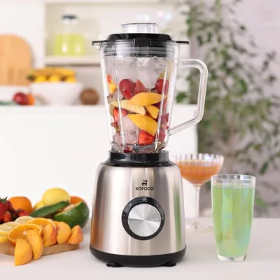 Obrázok produktu pre Karaca 000001000015803001, Stolný mixér, 1,5 L, Pulzný spínač, Drtenie ľadu, 0,85 m, 1000 W