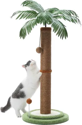 Produktbild von Famanu Kratzbaum 85 cm mit interaktiven Bällen - Braun