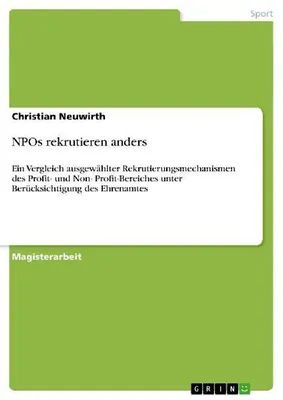 Produktbild von NPOs rekrutieren anders