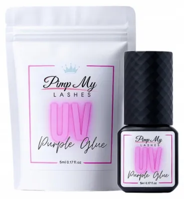 Produktbild von UV-Kleber für Wimpernverlängerungen „Purple Glue“ 5 ml von Pimp My Lashes