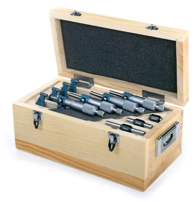 Immagine prodotto di Set di micrometri per esterni, 4 pezzi 0–100 mm Hbm Machines Olanda