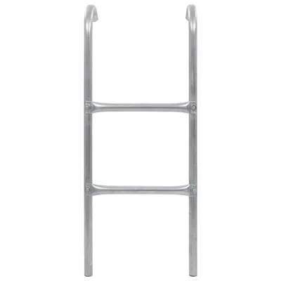 Zdjęcie produktu dla vidaXL 2-stopniowa drabinka do trampoliny stalowa srebrna 72 cm (odpowiednia dla wzrostu 65 cm)