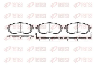 Produktbild von REMSA Bremsbeläge Satz Vorne Bremsklötze für SUBARU FORESTER (SH) 0951.02