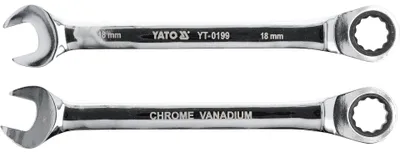 Obrázek produktu pro Yato YT-0199, 18 mm, Chrom, Ocel, Chrom, 5°, 235 mm