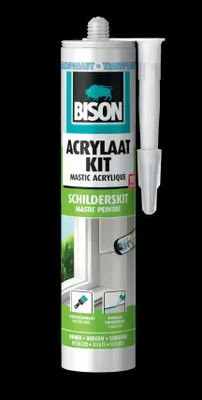 Image de Mastic acrylique universel transparent Tube 300 ml Bison