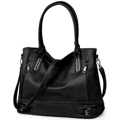 Produktbild von Handtasche Damen Handtasche Vintage Henkeltasche Weiches Umhängetasche, Top Griff Tasche Schultertasche für Frauen