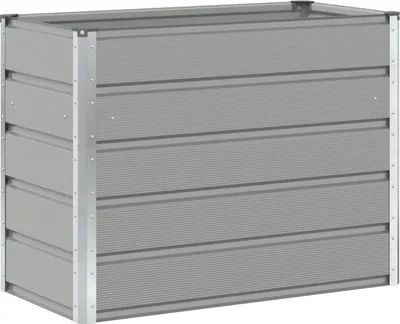 Produktbild von vidaXL Pflanzkübel Hellgrau 100 x 50 x 77 cm Verzinkter Stahl