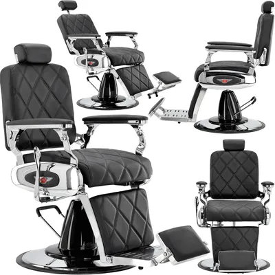 Immagine prodotto di Poltrona da barbiere parrucchiere idraulica girevole per il salone barbiere barber shop Merces Barberking
