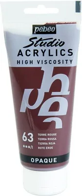 Immagine prodotto di Colore acrilico coprente - Terra rossa - 100 ml