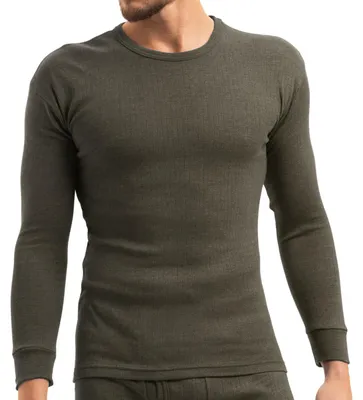 Produktbild von MT Herren Ski- und Thermounterhemd - Winter Unterwäsche Langarm - Olive XXL