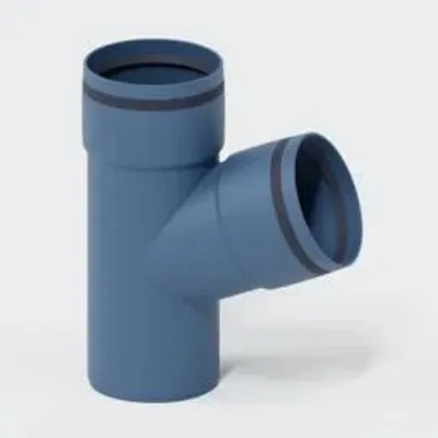 Produktbild von POLOPLAST Abzweig, DN90/90, POLO-KAL XS, PP-MD, Ø90mm, 67,5°, blau, 1 Stk.