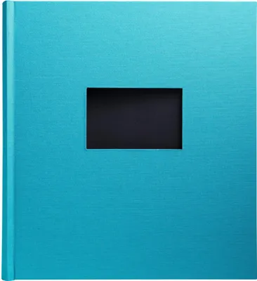 Produktbild von Exacompta Fotoalbum, 60 Seiten schwarz, 29x32 cm, Pop'N Co - Cyan - 16088E