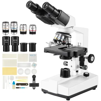 Produktbild von Mikroskop – Binokulares biologisches Laborgerät mit einer Vergrößerung von 40x bis 2500x