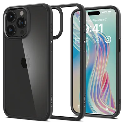 Produktbild von Spigen ACS06713, Cover, Apple, iPhone 15 Pro, 15,5 cm (6.1"), Schwarz