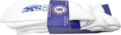 Produktbild von Chelsea FC - Sportsocken für Kinder(3er-Pack) BS3704 (37 EU - 23,5 EU) (Weiß/Blau)