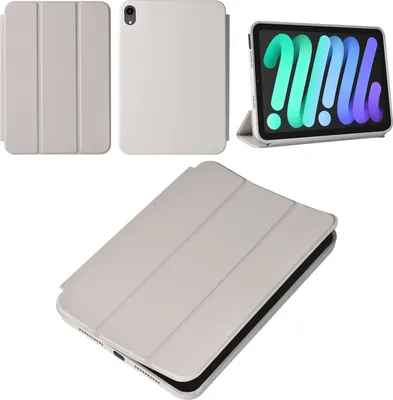 Produktbild von iPad Mini 2021 Book Case Tablet Cover - Grey - Smart Case