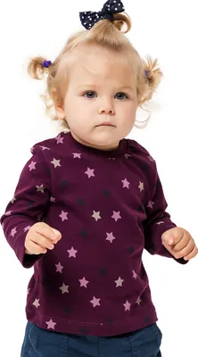 Produktbild von Mädchen-T-Shirt langärmlig Hvězdička - Lila - 80