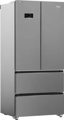 Produktbild von Beko B3RGNE544ZXP, Freistehend, French door, Edelstahl, An Tür, R600a, Kunststoff