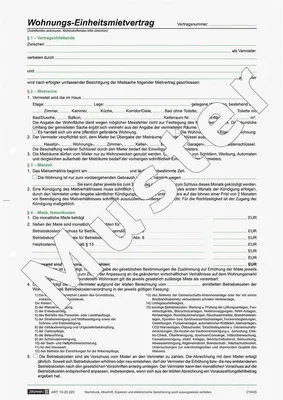 Produktbild von BRUNNEN Mietvertrag Einheitsmietvertrag 1025223